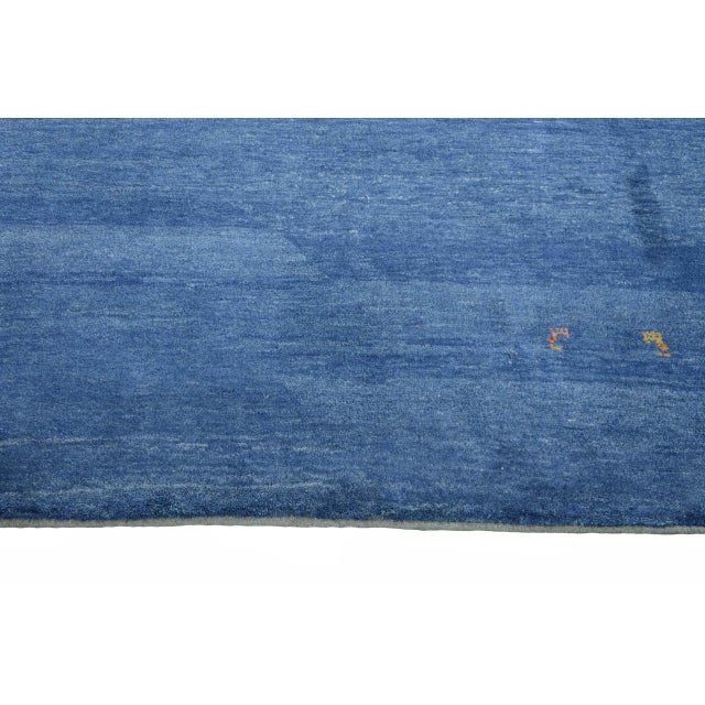 Handknotted Woolen Gabbeh Loribaft Rug For Sale - Image 6 of 10