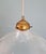 Art Deco Pendant Light in Clear Grooved Glass, 1930 For Sale - Image 4 of 10