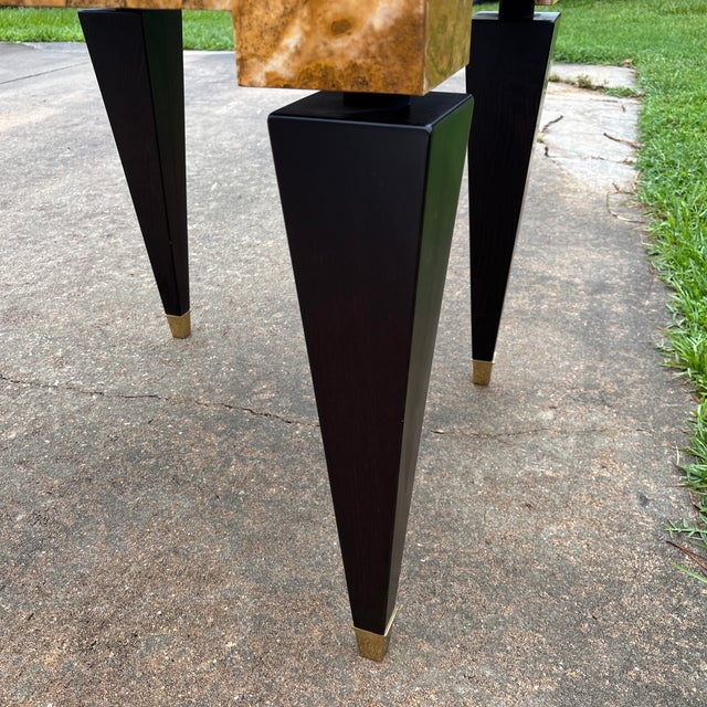 1990s Modern Italian Marble End Table For Sale - Image 10 of 10
