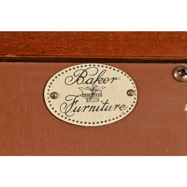 Baker Furniture Federal Mahogany Armoire Dresser or Linen Press For Sale - Image 17 of 18
