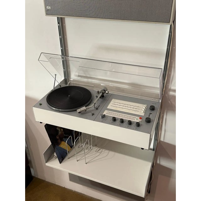 Industrial Braun Audio Wall Mounted Audio System Designed by Dieter Rams, 1970s For Sale - Image 3 of 6