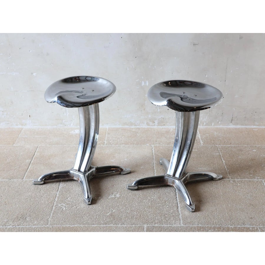 スツール Dulton Bar Stool LOTUS Lotus Stools by Yasu Sasamoto for Dulton, 1960s, Set of 2 | Chairish