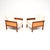 Mid-Century Modern Vintage Scandinavian Armchairs attributed to Knut Sæter for Vatne Mobler, 1960, Set of 2 For Sale - Image 3 of 11