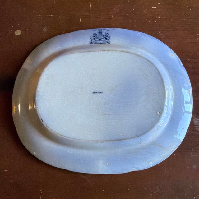 Antique English Ironstone Imari Platter, “Smyrna” Pattern, Hand-Painted For Sale - Image 14 of 16