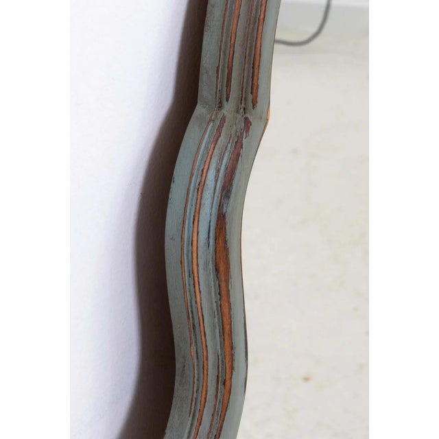 Pair Duck Egg Blue Arch Top Mirrors For Sale - Image 11 of 13