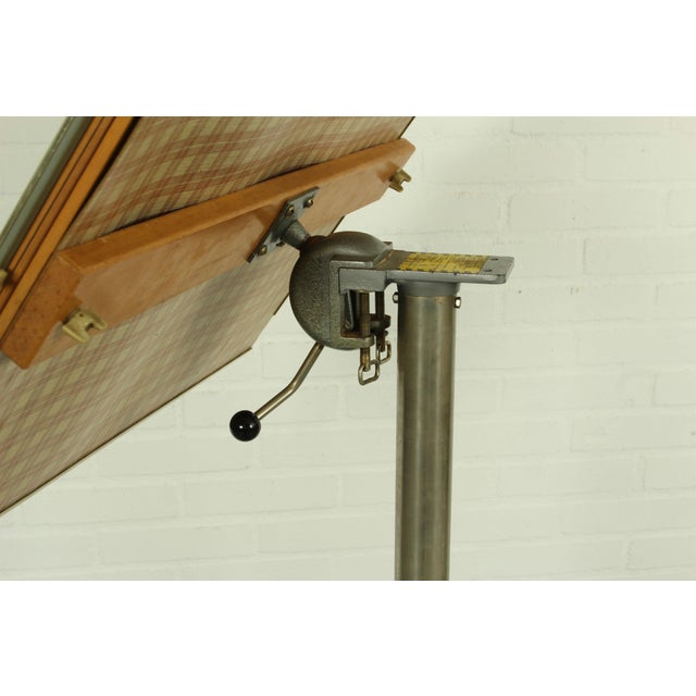 Metal Drafting Table from Hebel, Germany, 1950s For Sale - Image 7 of 16