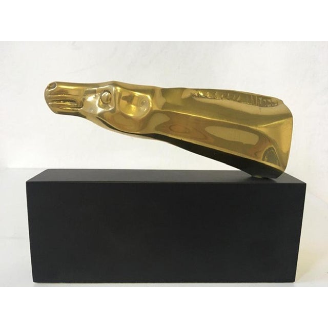 Roberto Nanut, Postmodern Abstract Sculpture of Horse Head, 1981, Bronze For Sale - Image 13 of 15