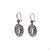 Early 21st Century 4.47 Carat Round Brilliant Cut Diamond Blue Sapphire Gold Earrings, Pair For Sale - Image 5 of 9