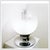 Silver Murano Glass Globe Table Lamp from Selenova Italy, 1960s For Sale - Image 8 of 8