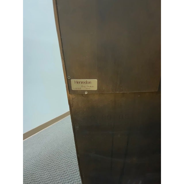 A Pair of Vintage Henredon Cabinets in Campaign Style For Sale - Image 16 of 17