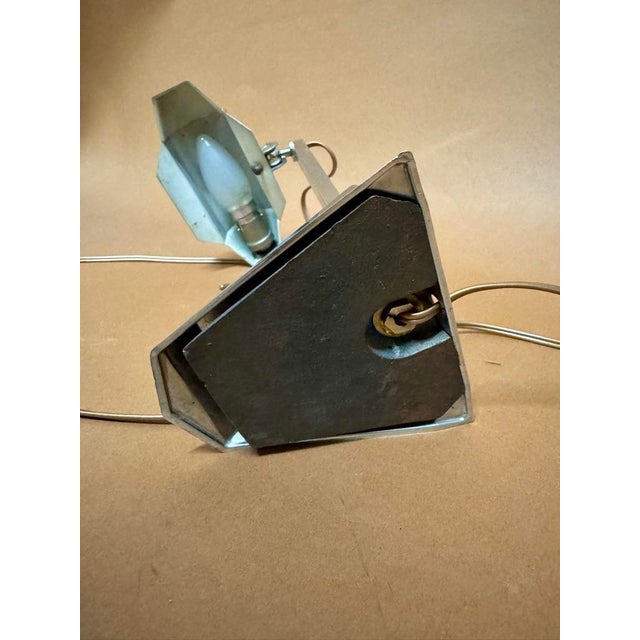 Gray Vintage Art Deco Table Lamp in Bronze, 1920s For Sale - Image 8 of 12