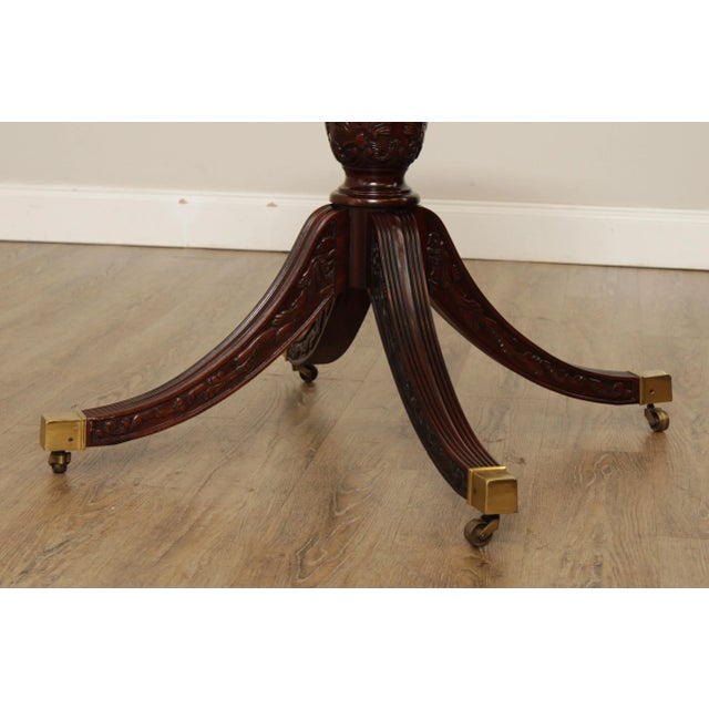 Georgian Style Banded Mahogany Octagonal Table Base For Sale - Image 11 of 13