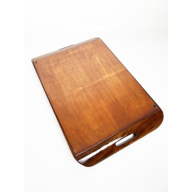 Wooden Tray with Rio De Janeiro Decoration, 1970s For Sale - Image 11 of 12