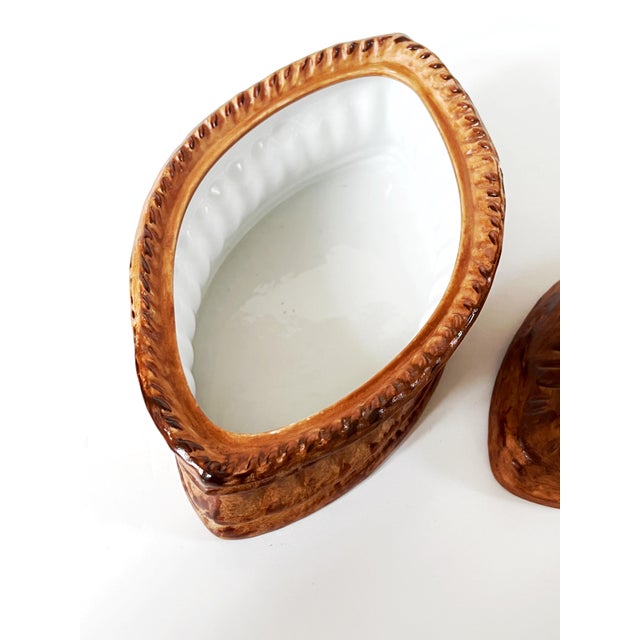 Antique French Pillivuyt Trompe l'Oeil Hare Pate' Tureen C1900s For Sale - Image 9 of 12