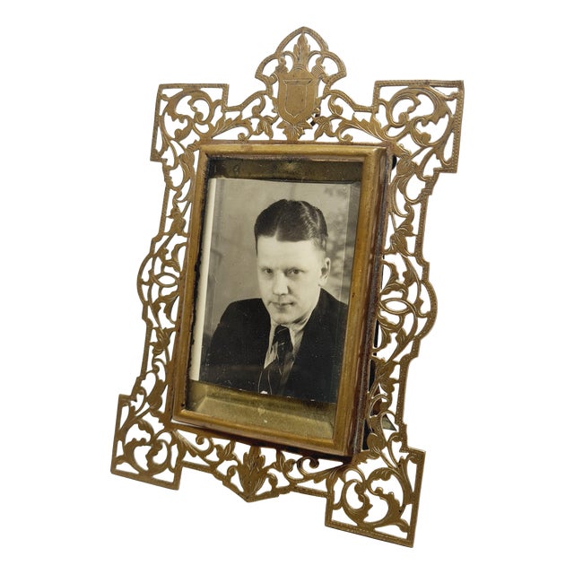 Art Nouveau Bronze Frame, France, 1950s For Sale