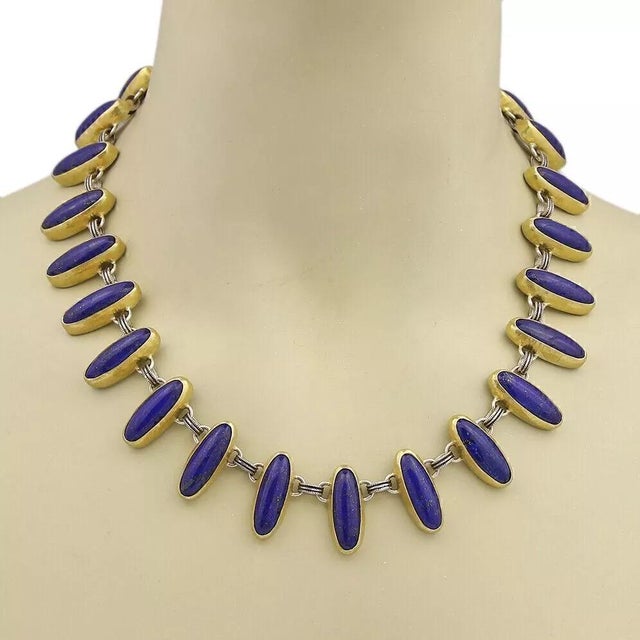 This stunning authentic necklace is by Gurhan, well crafted from solid sterling silver with 24k layered gold, all with a...