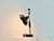 Metal Table Lamp with Brass Arm and Lacquered Metal Shade, Italy, 1950s For Sale - Image 7 of 17