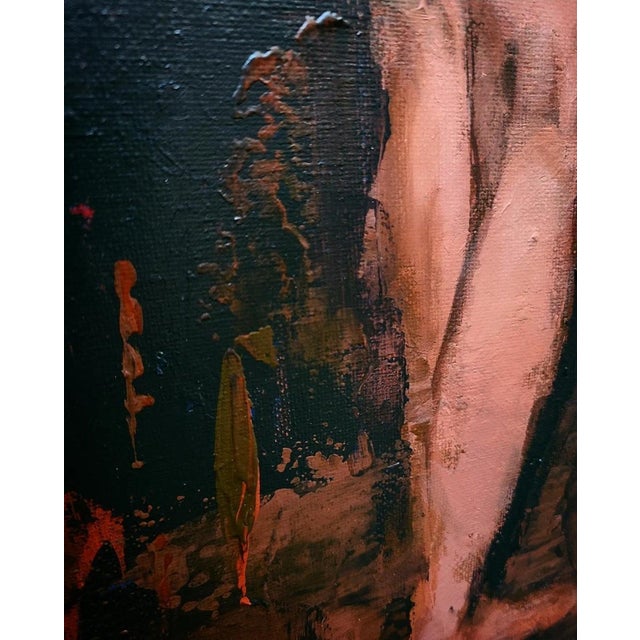 Figurative Nyctinasty (Contemporary Nude Figurative Painting, Framed), Louis Braquet For Sale - Image 3 of 5