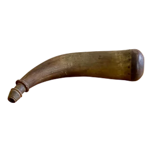 19th Century Powder Horn, Signed