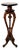 Antique Victorian Pedestal in Walnut For Sale