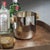 Modern Spiga Stainless Steel Ice Bucket, Nickel with Amber Accent For Sale - Image 3 of 4