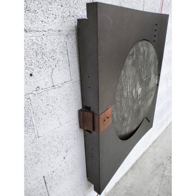 Metal Illuminated Wall Panel by Nerone and Patuzzi / Gruppo NP2, 1971 For Sale - Image 7 of 11