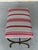 Spanish Iron Bench in Striped Fabric For Sale - Image 11 of 12