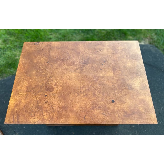 Wood 1990s Henredon French Regency "Charles X" Burl Wood Bedside Chests - A Pair For Sale - Image 7 of 11