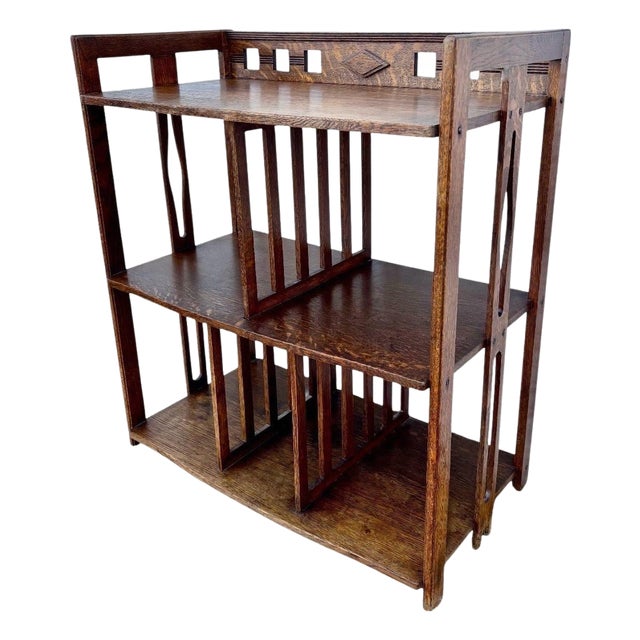 20th Century Arts & Crafts Oak Wall Shelf For Sale