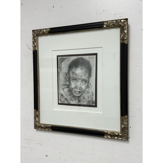 Traditional Custom Framed Female Portrait For Sale - Image 3 of 12