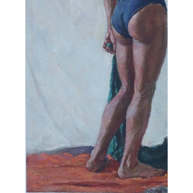 Nude Male Figure Oil Painting, Erotic Art, Ukrainian Artist, 1953 74-55 For Sale - Image 4 of 6