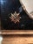 Antique Georgian Silk Embroidery Exotic Bird Painting in Verre Eglomise Gilt Frame For Sale - Image 12 of 14