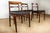 Vintage Danish Chairs in Rosewood and New Skai by Henning Kjaernulf for Vejle Stole, 1960, Set of 4 For Sale - Image 9 of 13