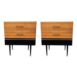 Vintage Art Deco Bedside Tables, 1960s, Set of 2 For Sale
