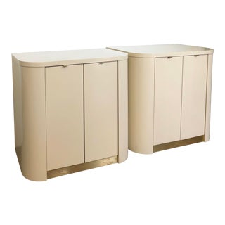 Pair of 1980s Postmodern Nightstands For Sale