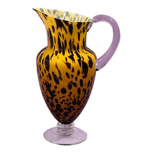 Early 21st Century Hand Blown Glass Leopard Pitcher