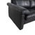 Black Leather Conseta Two-Seater Sofa from Cor For Sale - Image 5 of 10