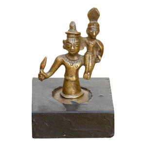 Indian Miniature Bronze Warrior Figure