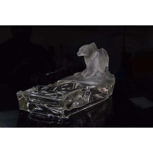 Art Deco Ashtray by Karl Zentner for Glasswork Libochovice, 1930s For Sale - Image 11 of 14