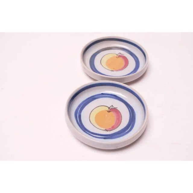 Pair of stoneware coasters / trinket dishes by Buchan Pottery (circa 1950s, Scotland). Desirable, uncommon pieces from the...
