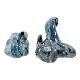 Organic Ceramic Sculptures, 1970s, Set of 2 For Sale