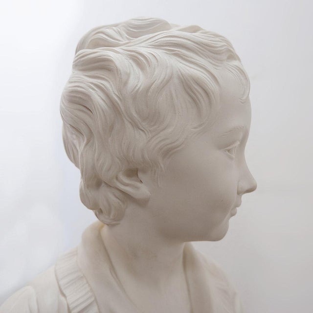 1970s Jean-Antoine Houdon, Bust of Alexandre Brongniart, 1970s, Porcelain & Alabaster For Sale - Image 5 of 18
