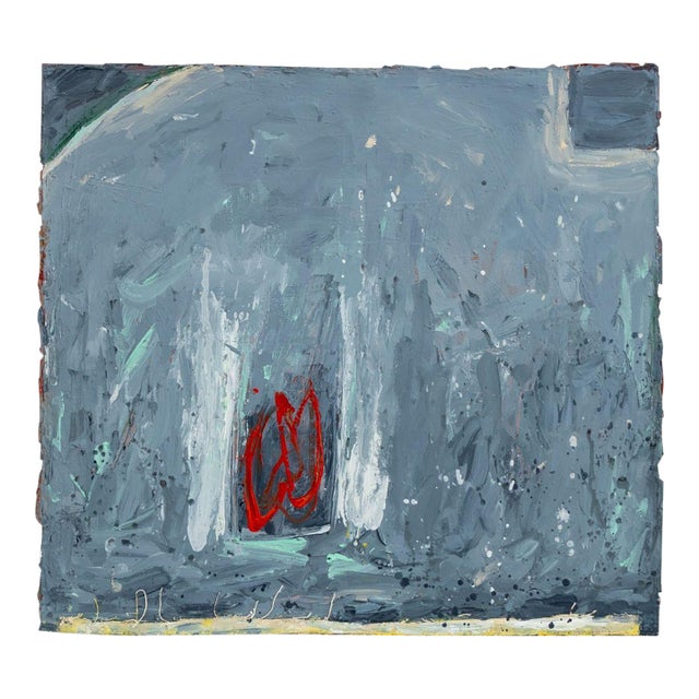 Elfi Schuselka Abstract Composition Oil on Canvas For Sale