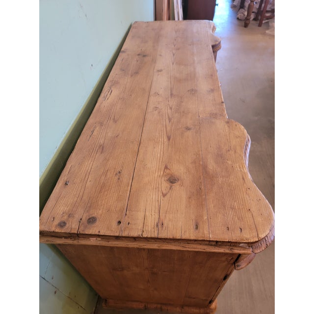 Brown Antique Pine Dresser Base - From England - Circa 1890 For Sale - Image 8 of 12