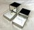 Restoration Hardware Pair of Restoration Hardware Glass Storage Boxes For Sale - Image 4 of 5