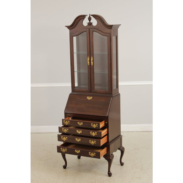 Ethan Allen Cherry Georgian Court 2 Piece Secretary Desk For Sale In Philadelphia - Image 6 of 18