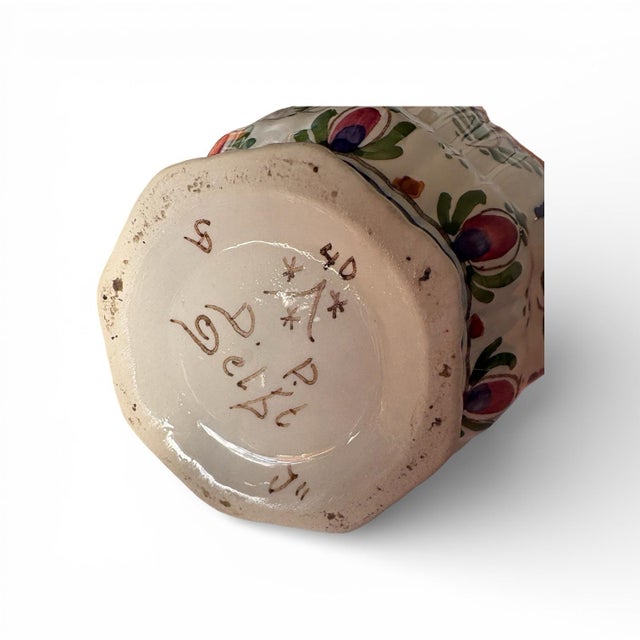 Delft Small Delft Ginger Jar With Foo Lion 1950 For Sale - Image 4 of 4