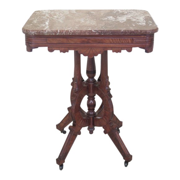 Antique Victorian Marble Top Occasional Table Chairish