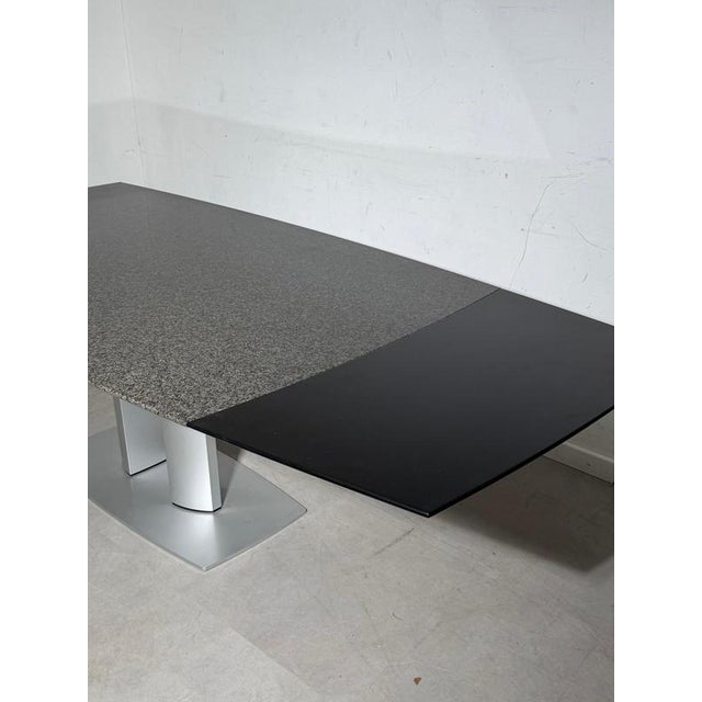 G2220/E Extendable Dining Table by Kurt Lenski Granite for Ronald Schmitt For Sale - Image 3 of 9