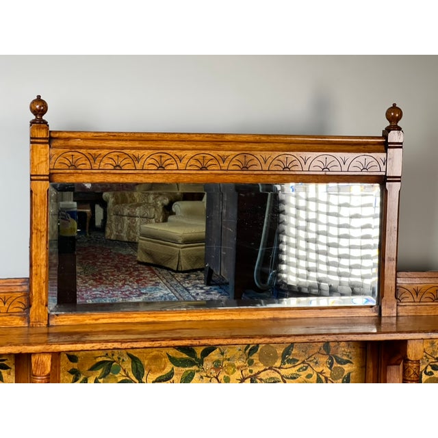 Late 19th Century Antique Victorian Aesthetic Movement Oak Desk in Original Finish C. Late 19th Century For Sale - Image 5 of 14